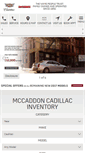 Mobile Screenshot of mccaddoncadillac.com